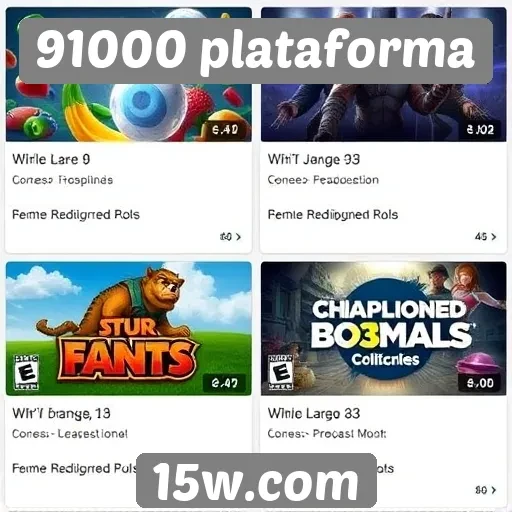 Comparativo de jogos disponíveis na 91000 plataforma